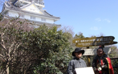 フロイスと信長（イメージ）